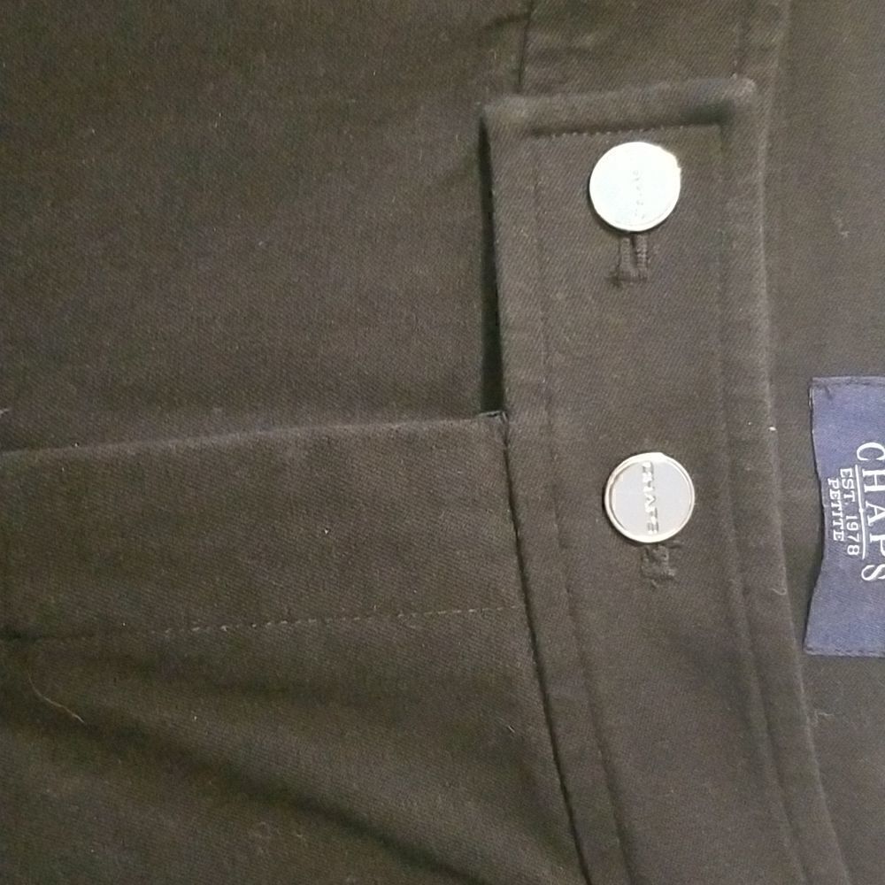 Chaps black dress pants. Size 8P. - Picture 2 of 6